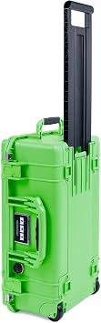 Pelican Air 1535 Carry-On Case, Color Case, Lime Green, Medium, Waterproof Case Case Only, Select Handle and Latch Color, Lime Green Handle & Latch