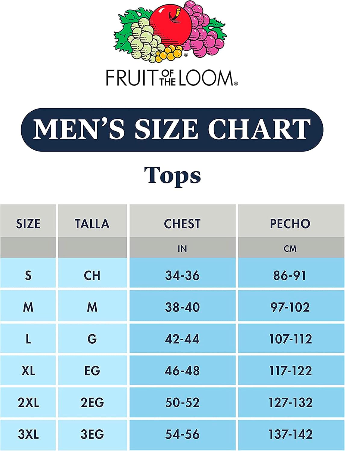 Fruit of the Loom Men's Crew Neck T-Shirt Multipack XX-Large Extended Sizes - White - 5 Pack
