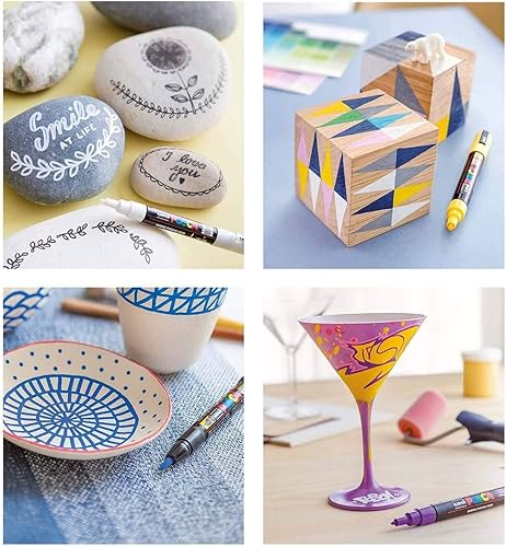 Miniatura 7 de 8-Colour Paint Marker Set, PC-1M Extra Fine