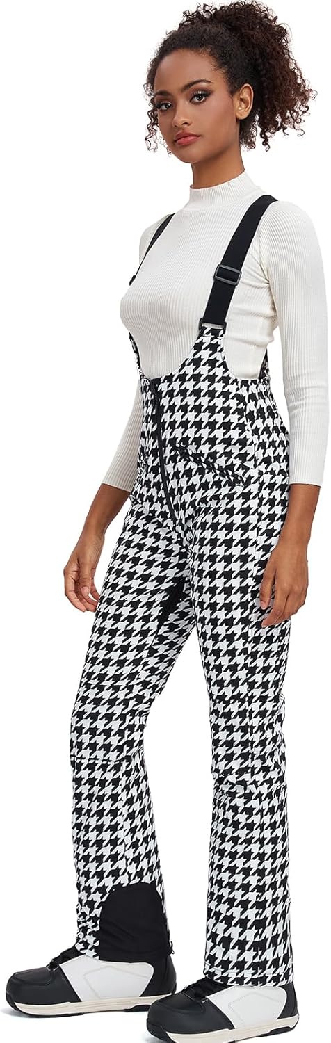 Oymyakon Women's Snowboard Bibs Snow Overalls Waterproof Windproof Insulated Ski Bib Pants - Image 4