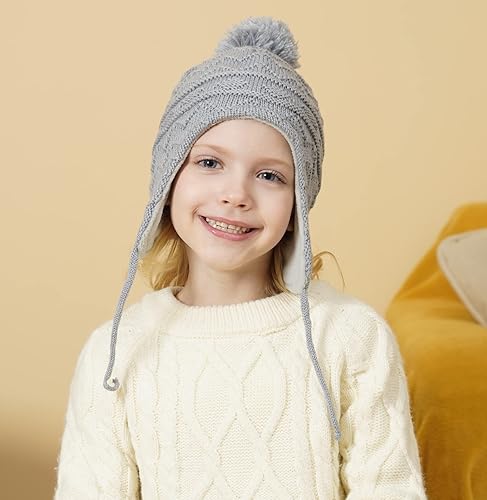 Miniatura 2 de Connectyle - Gorro de invierno con forro polar para niños y niñas