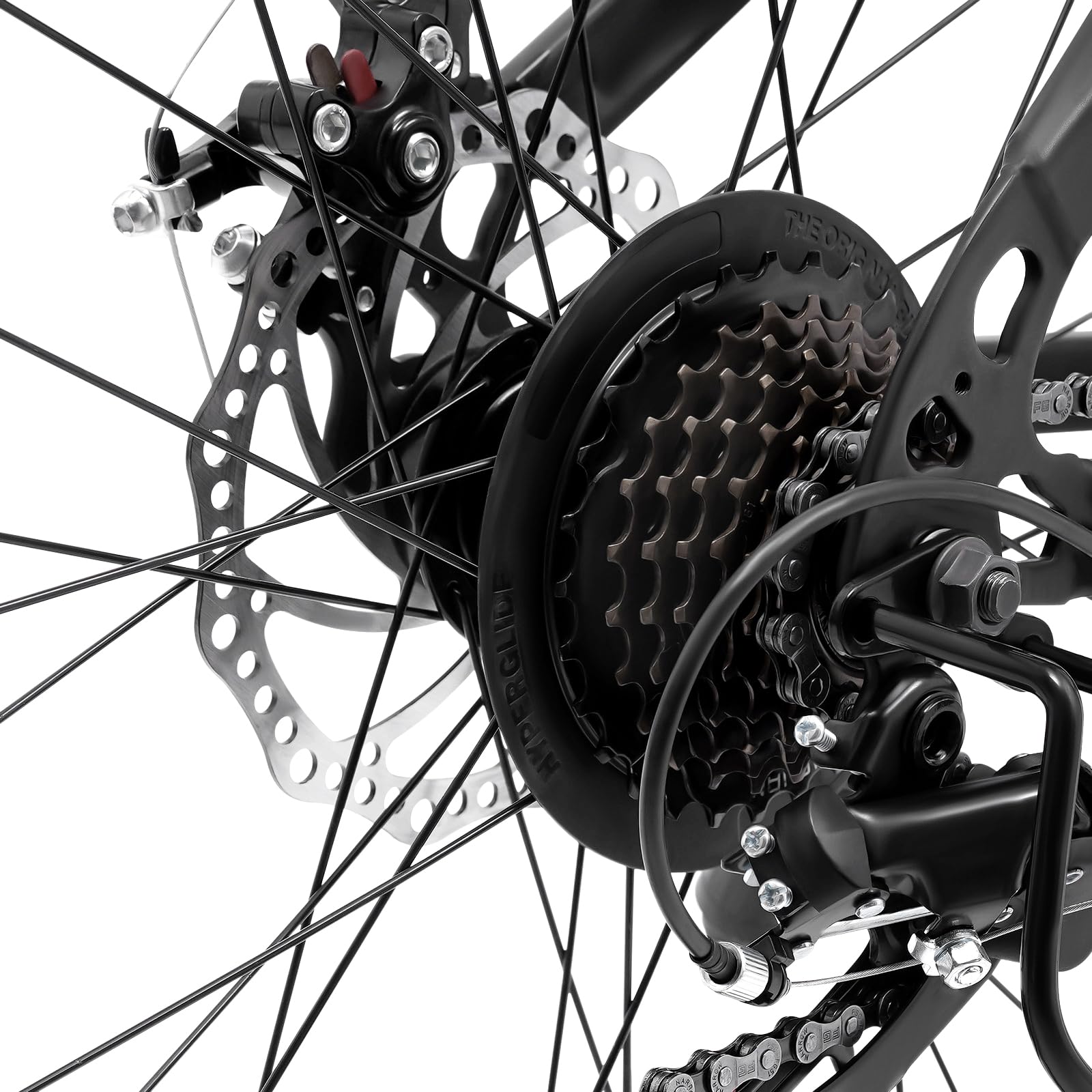 26 Zoll Fahrrad Mountainbike, 21 Gang Mountainbikes City Bike Fahrrad für Mädchen, Jungen, Männer und Frauen Schwarz, Blau
