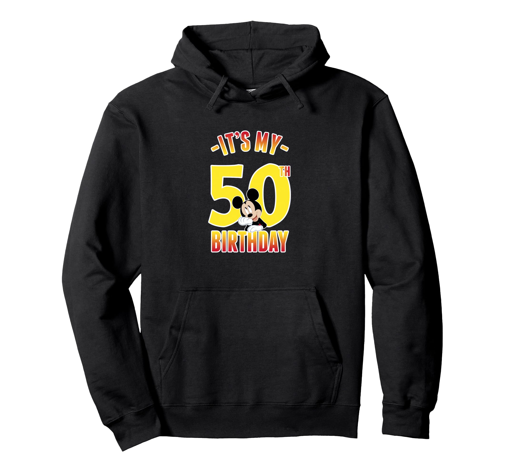 Sweat à capuche Disney Mickey Mouse pull dégradé portrait 50th birthday - 2