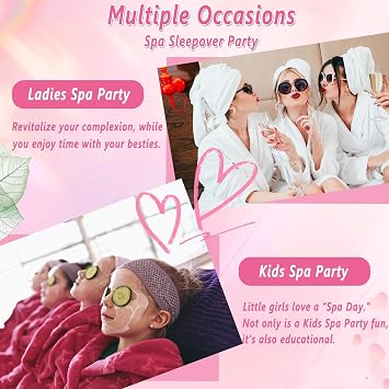 55Pcs Spa Party Supplies for Girls,Spa Party Favors Skincare Fruit Face Masks,Lip Masks,Eye Patches,Hand Cream,Lip Balm,Thank You Gifts,Spa Birthday Sleepover Party Supplies for Women