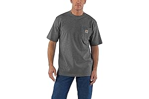 Carhartt Men's Loose Fit Heavyweight Short-Sleeve Fishing Shirt for Men