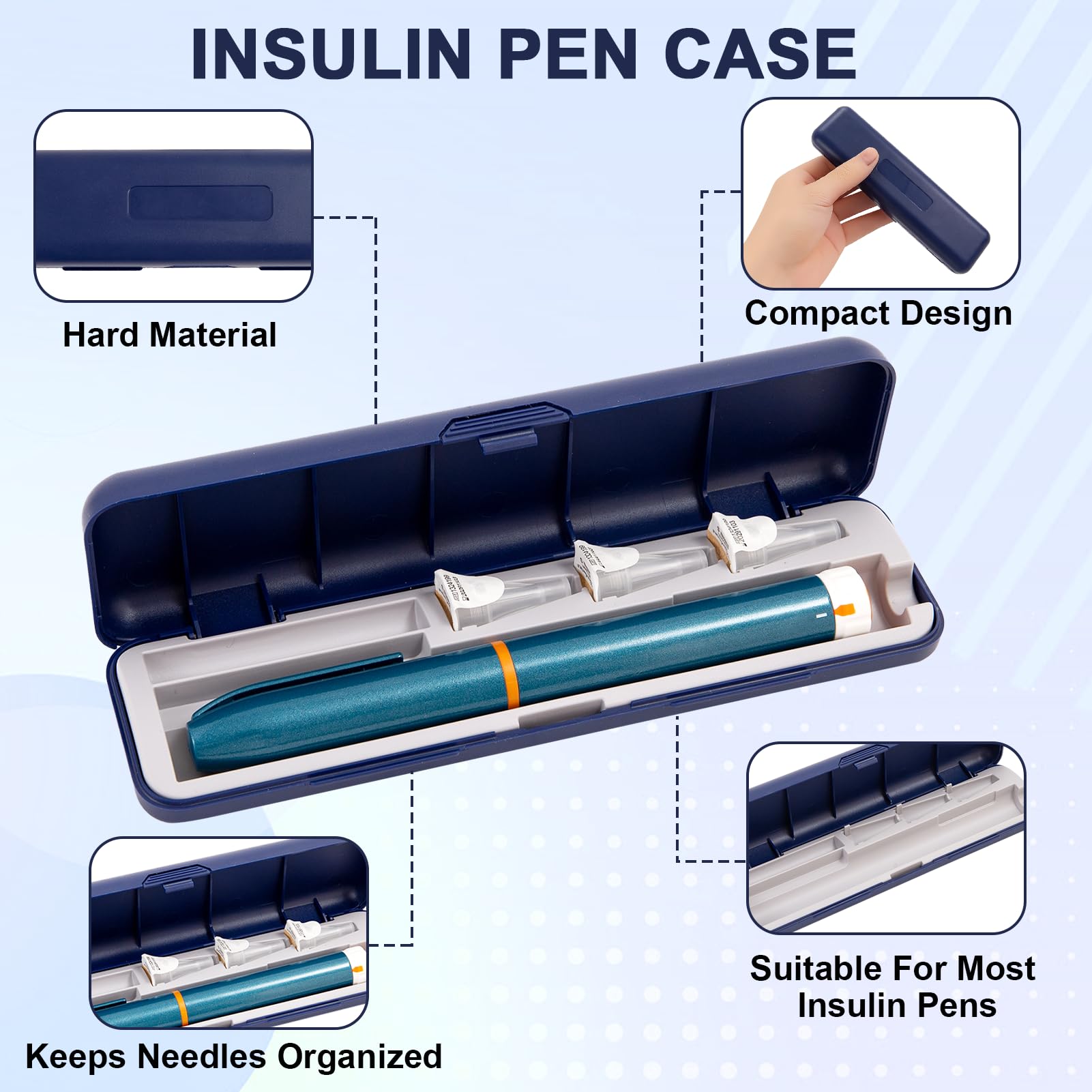 Insulinpen Und Nadelbox-Organizer, Tragbar Etui Fr Insulin Pen, Insulin  Pen Etui, Speziell Fr Den Transport Unterwegs, Diabetes Zubehr Zur  Aufbewahrung Von Insulinpens Und Nadeln(Nur Box) : Amazon.de: Drogerie &  Krperpflege