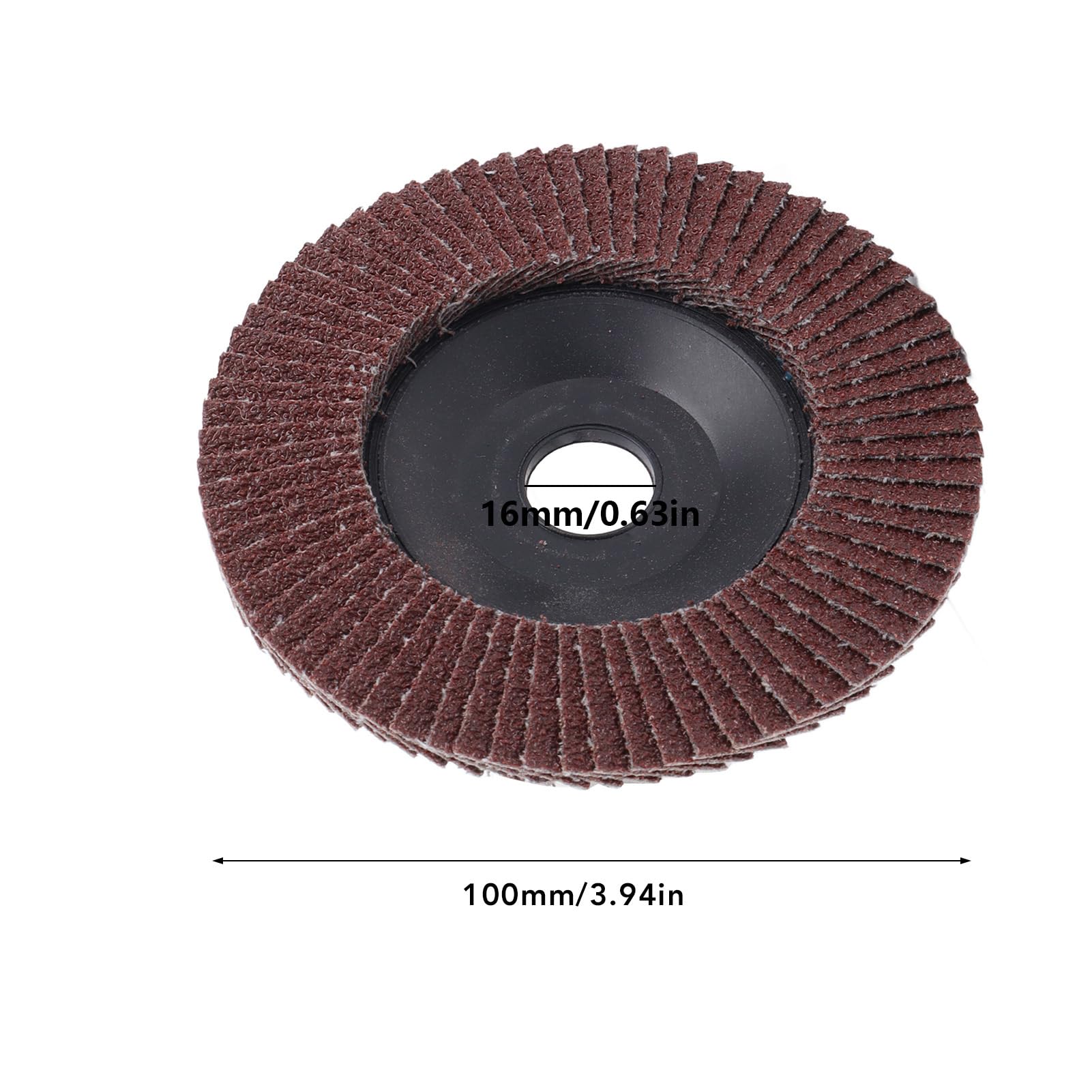 20 Pezzi Dischi Lamellari, 100 x 16 mm Disco Abrasivo a Grana 80 Dischi Lamellari in Carta Vetrata Mola Abrasiva