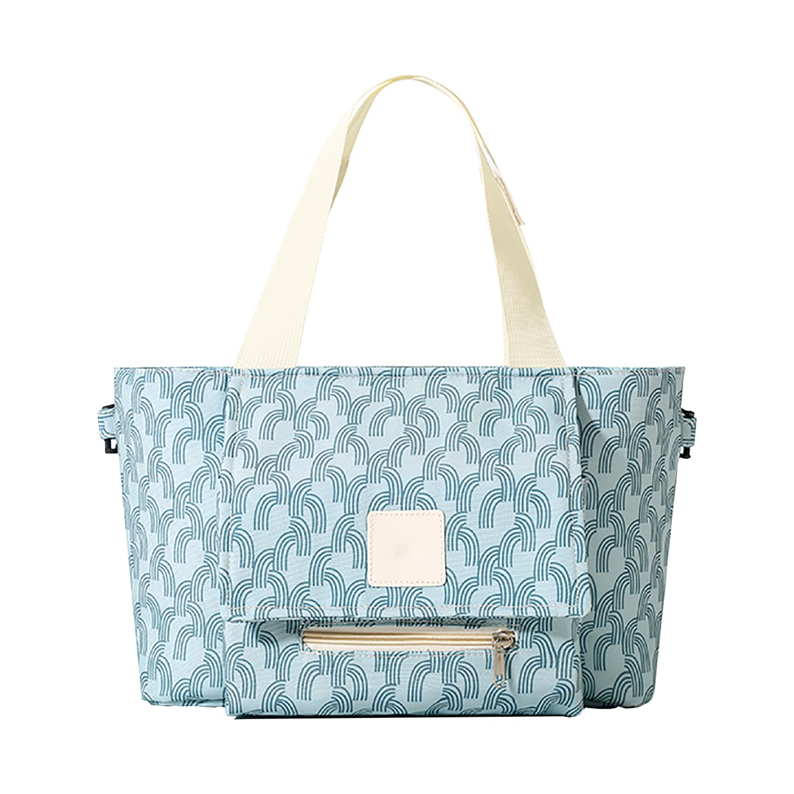 ZYHUI Baby Changing Bag Oxford Cloth Tote Nappy Messenger Bag for Women Nylon Pram Bag Large Capacity Shoulder Handbag Travel Duffel Bag (Cloud Pattern)