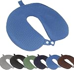 Travel Neck Pillow Cover, Neck Pillow Case with Cooling, Pure, Soft and Smooh, Airplane Pillow Replacementt Cover Washable (Only Pillow Covers, no Filler)