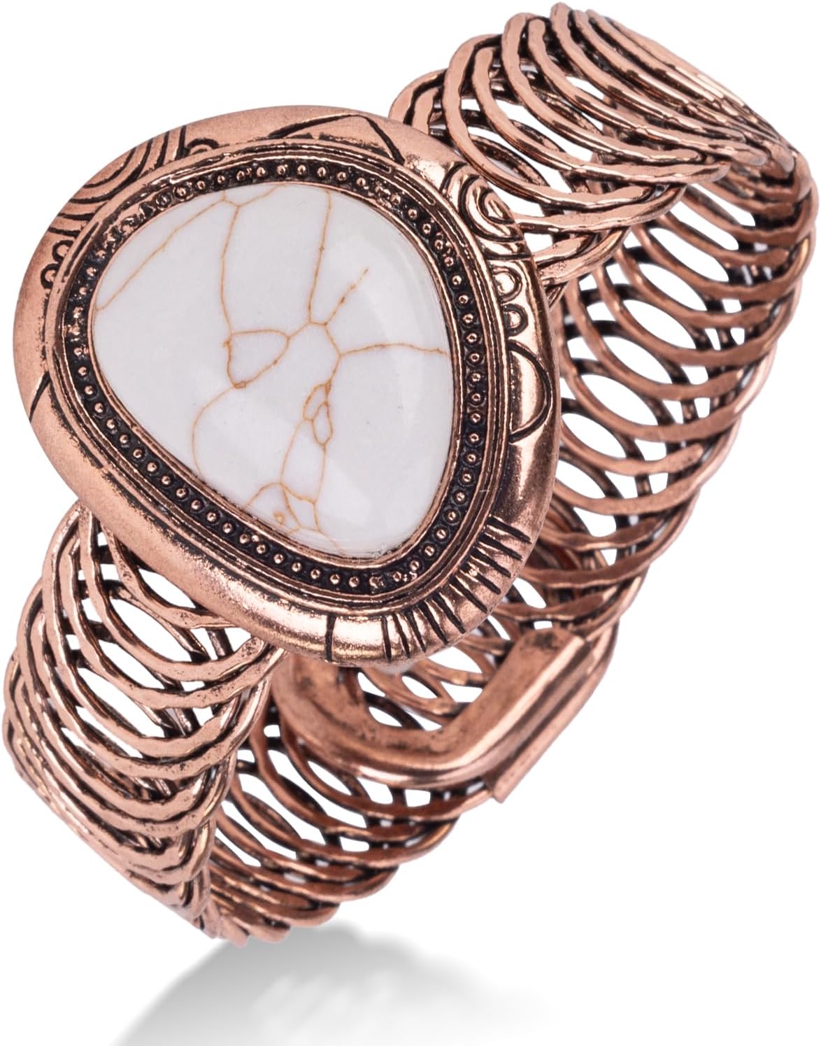 Montana West Rustic Couture's Bohemian Turquoise Cuff Bangle Bracelets for Women Cowgirl - Image 2