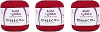 Vista 4 de Aunt Lydia Classic Dark Royal Crochet – 3 unidades de 350y/1,049.9 ft – Algodón – Calibre 10 – Crochet