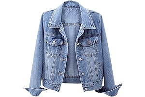 Women's Light Denim Jacket: Stylish Streetwear with a Touch of Edge