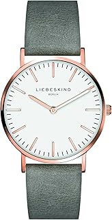LIEBESKIND Damen Analog Quarz Armbanduhr mit Lederarmband LT-0085-LQ