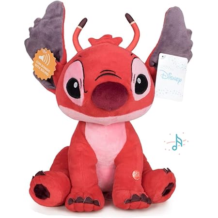 Stitch Lilo Stitch Plush Leroy Red With Sound 11 41 29cm Quality Super Soft Amazon Co Uk Toys Games