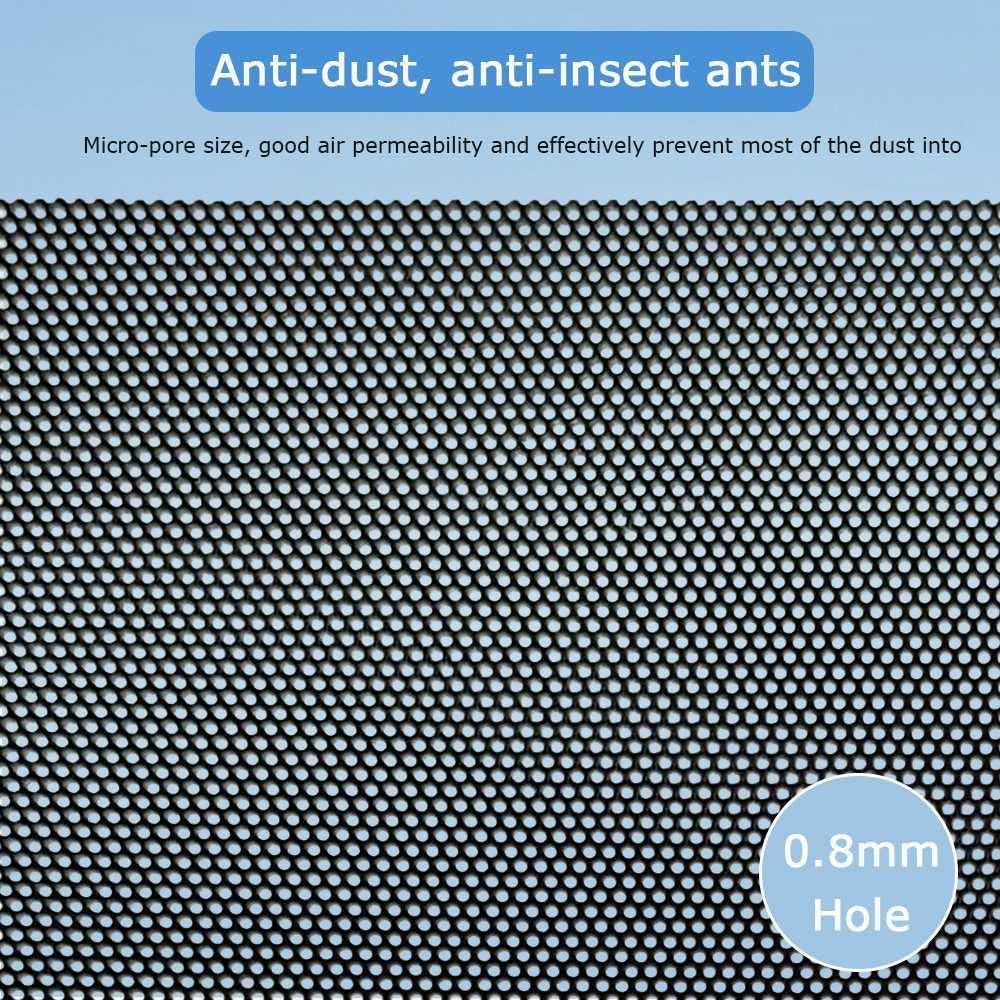 Dust Filter Compatible with Xbox Series X, Accessory Set with 4 Silicone Plugs & 4 PVC Meshes - High-Density Breathable Metal Mesh Top Protection (Black) 4 71beYZeHd9L. AC SL1000