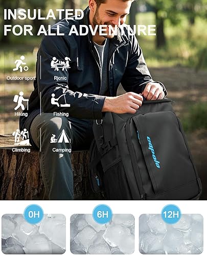 Miniatura 2 de Capolo Mochila enfriadora de latas de 3645 con aislamiento impermeable para mujeres y hombres, mochila de almuerzo, a prueba de fugas, bolsas