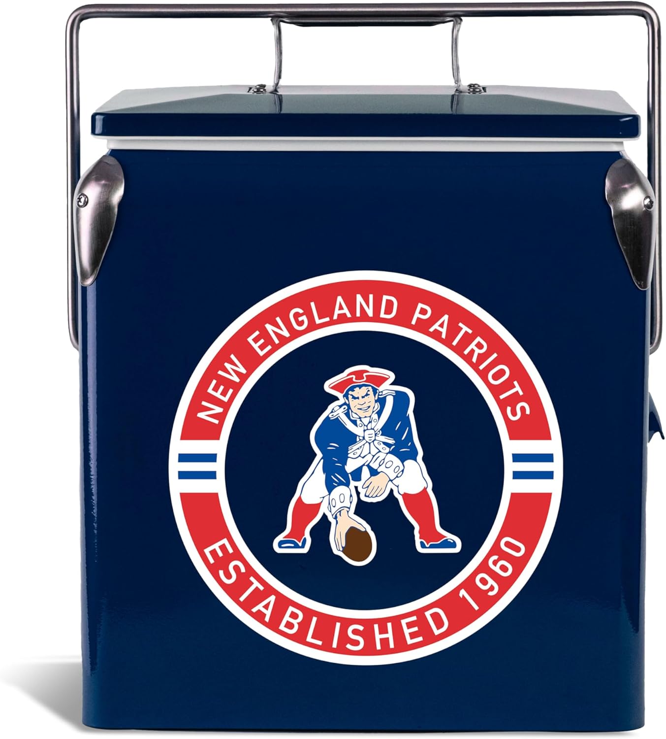 The Memory Company Officially Licensed NFL - New England Patriots 13L Retro Logo Cooler