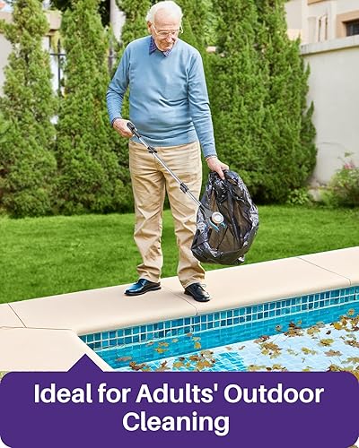 Miniatura 6 de KEKOY Pro - Herramienta de recogida de 40 pulgadas, paquete de 2, agarradores plegables para personas mayores, palo de basura resistente con