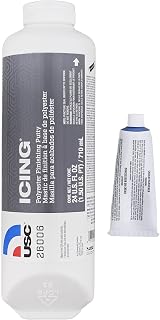 USC Icing 26006 Finishing Putty 24 oz - Pourable Brushable Glazing Filler for Ultra-Smooth, Easy-Sand Repairs