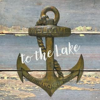Drop Anchor Here affischtryck – GST (24 x 24)