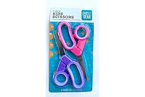 Pen + Gear 5 inch Kids Scissors 2 count (Purple Magic)