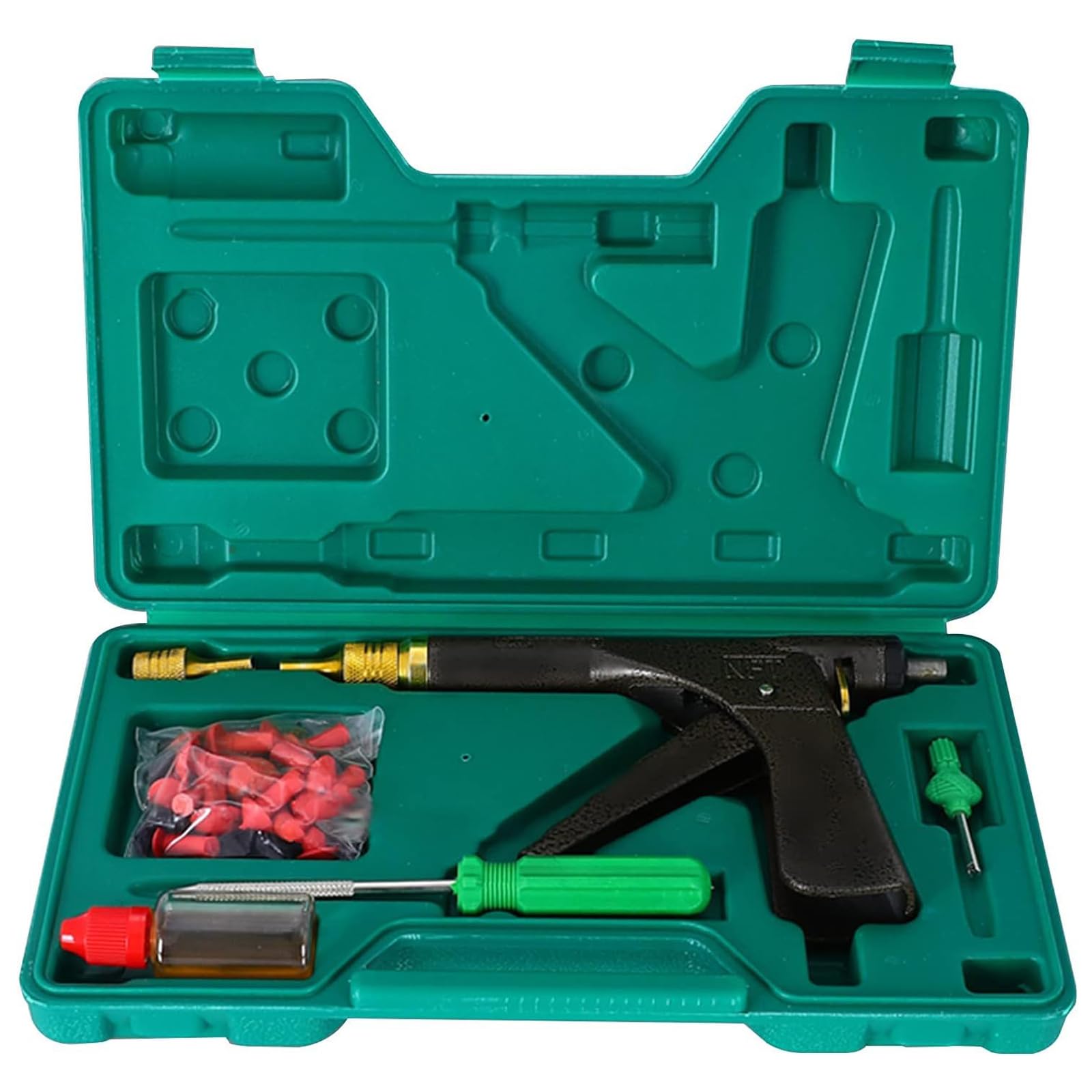 CHENRI Glorivox Rapid Plug 2.0, Reifenreparaturset, Heavy Duty Reifen Reparaturset, Reifenflickzeug mit Aufbewahrungsbox, Autoreifen Reparaturset, Reifen Reparatur Kit für Auto, Motorrad
