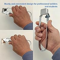 Vista 2 de Lanzador de antorcha de pedernal triple y encendedor para soldadura y corte, con 6 piezas de repuesto de pedernal