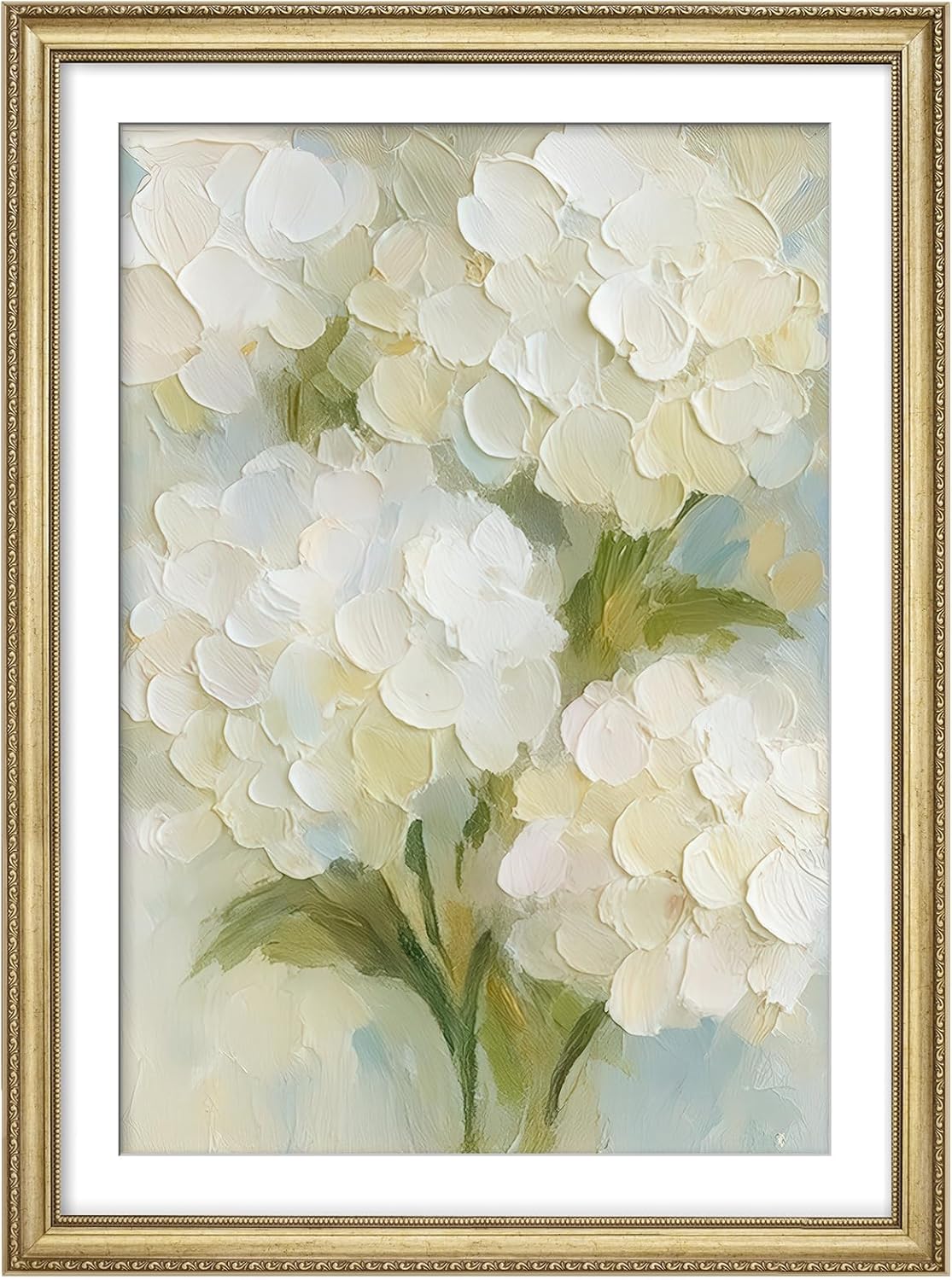 MUDECOR Premium Framed Wall Art The Creation of Adam Hands Michelangelo Inspired Classic Illustrations Impressionism Scenic Colorful for Living Room, Bedroom, Office - 26"x36" Gold