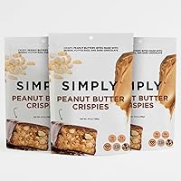 Vista 1 de Simply Candy Bars Peanut Butter Crispies Crispy, Crunchy, Peanut Buttery Chocolate Vegan + Non-GMO (4.7 oz (Pack of 3))