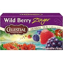 Celestial Seasonings Wild Berry Zinger Tea Bags, 20 ct, 2 pk