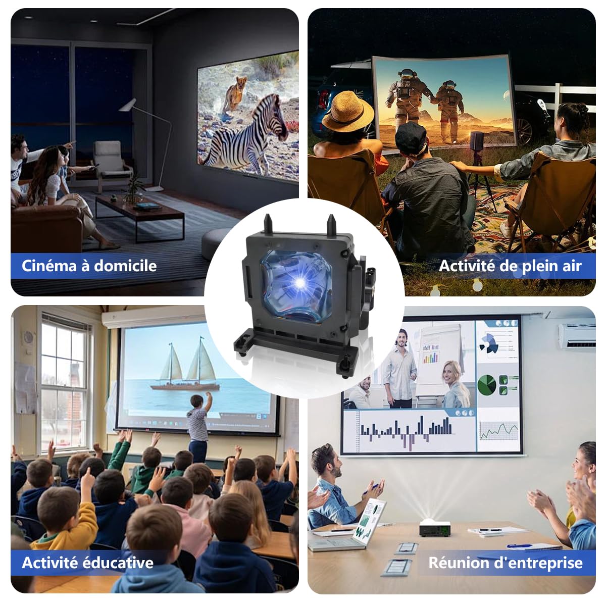 LMP-H210 Lampada di ricambio per proiettore compatibile con Sony VPL-HW45ES, VPL-HW65ES, VPL-HW45EW Proiettori con alloggiamento