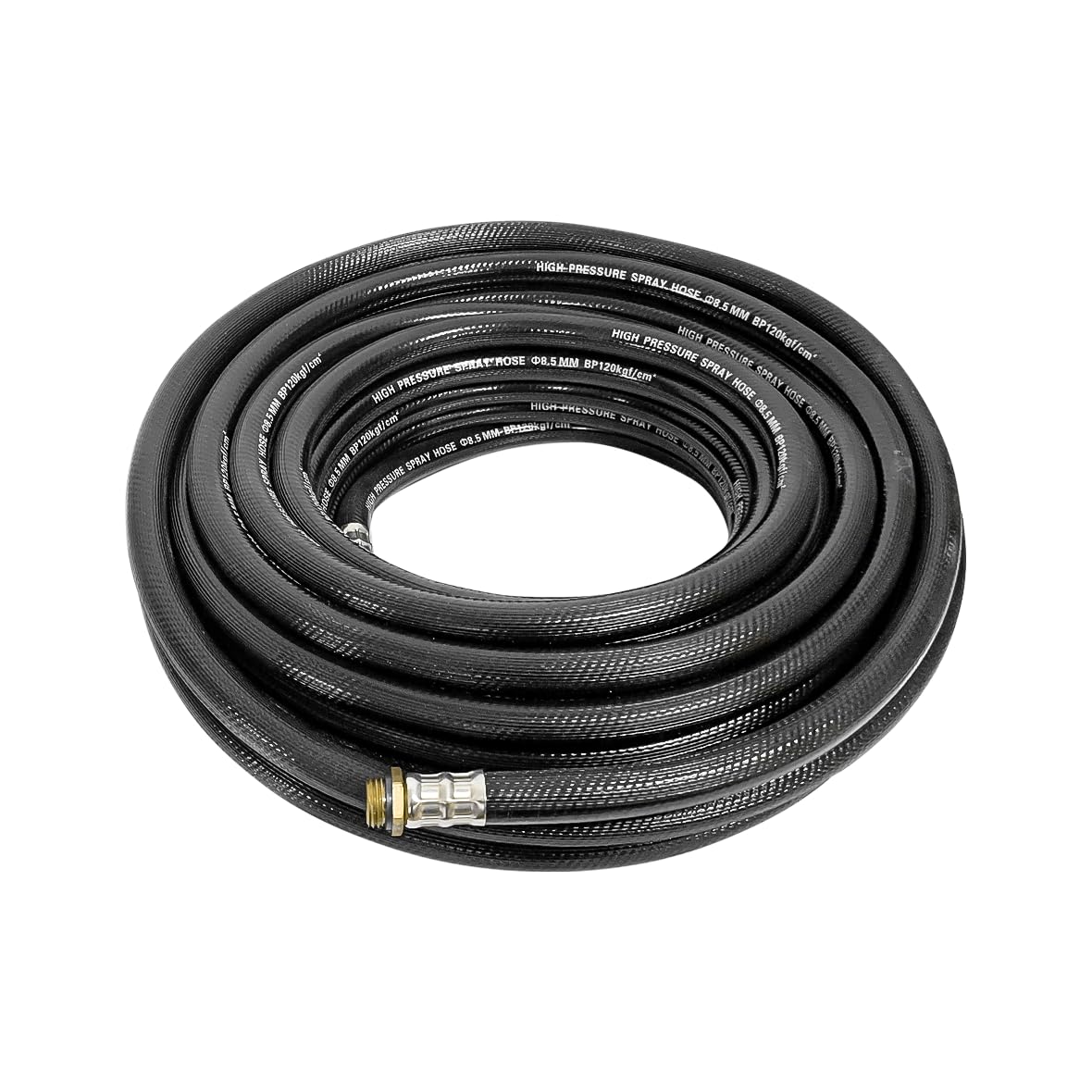 Tuyau pour pulvérisateur agricole Bricoferr long 15m noir contre les torsions