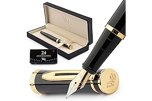Wordsworth & Black Fine Nib Fountain Pen [Black Gold]