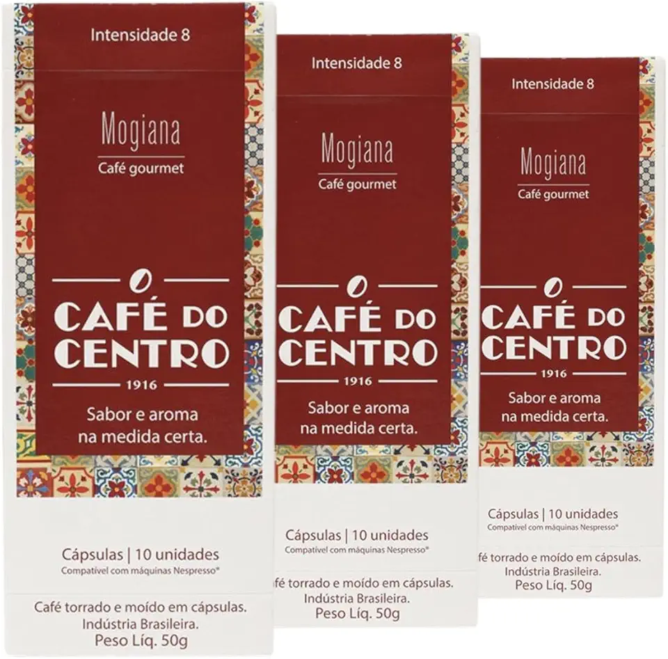 30 Cápsulas compatíveis com Nespresso®, Café do Centro, Mogiana
