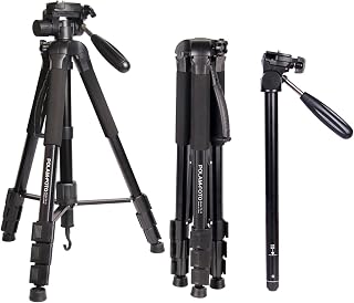 POLAM-FOTO 70"/176.5cm 2-in-1 Tripod Monopod-Camera Tripod AluminumTravel Tripod with Bag for Canon/Nikon/Sony DSLR/SLR Camera …