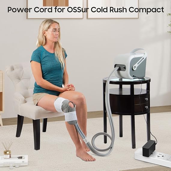 12V Cold Therapy Machine Charger for Ossur Cold Rush Compact Machine, Polar Active Ice 3.0, Cold Rush, Arctic Ice Clear, Circulating Cold, LEONNS, COOLMAN, OasisSpace, Vive Cold Therapy Machine