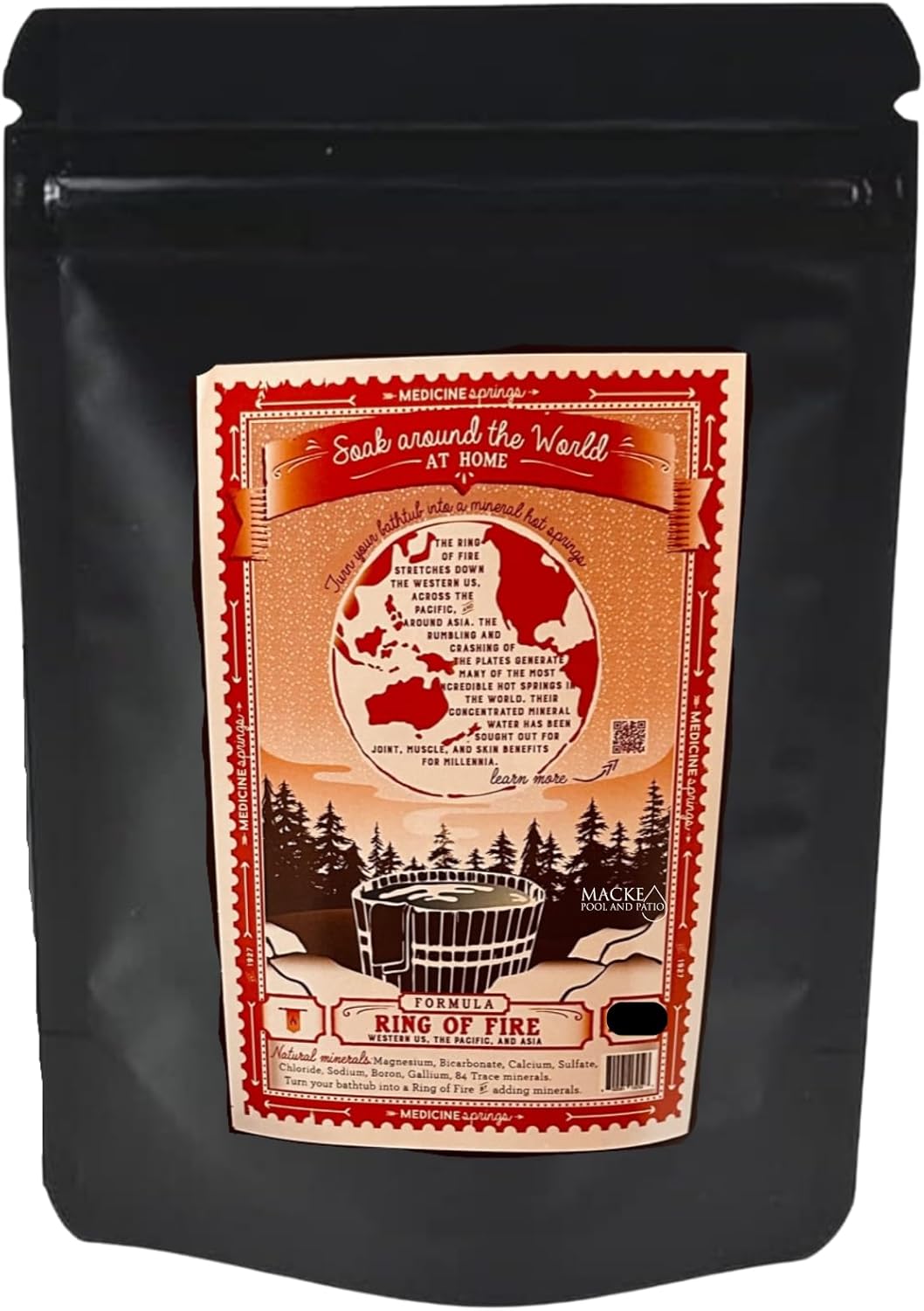 Western USA Bath Soak (2 soaks per bag) Soak In Hot Springs Around The World With Medicine Springs dead sea salt for soaking and bathing in bath minerals Add these Dead Mineral salts (Western US Soak)