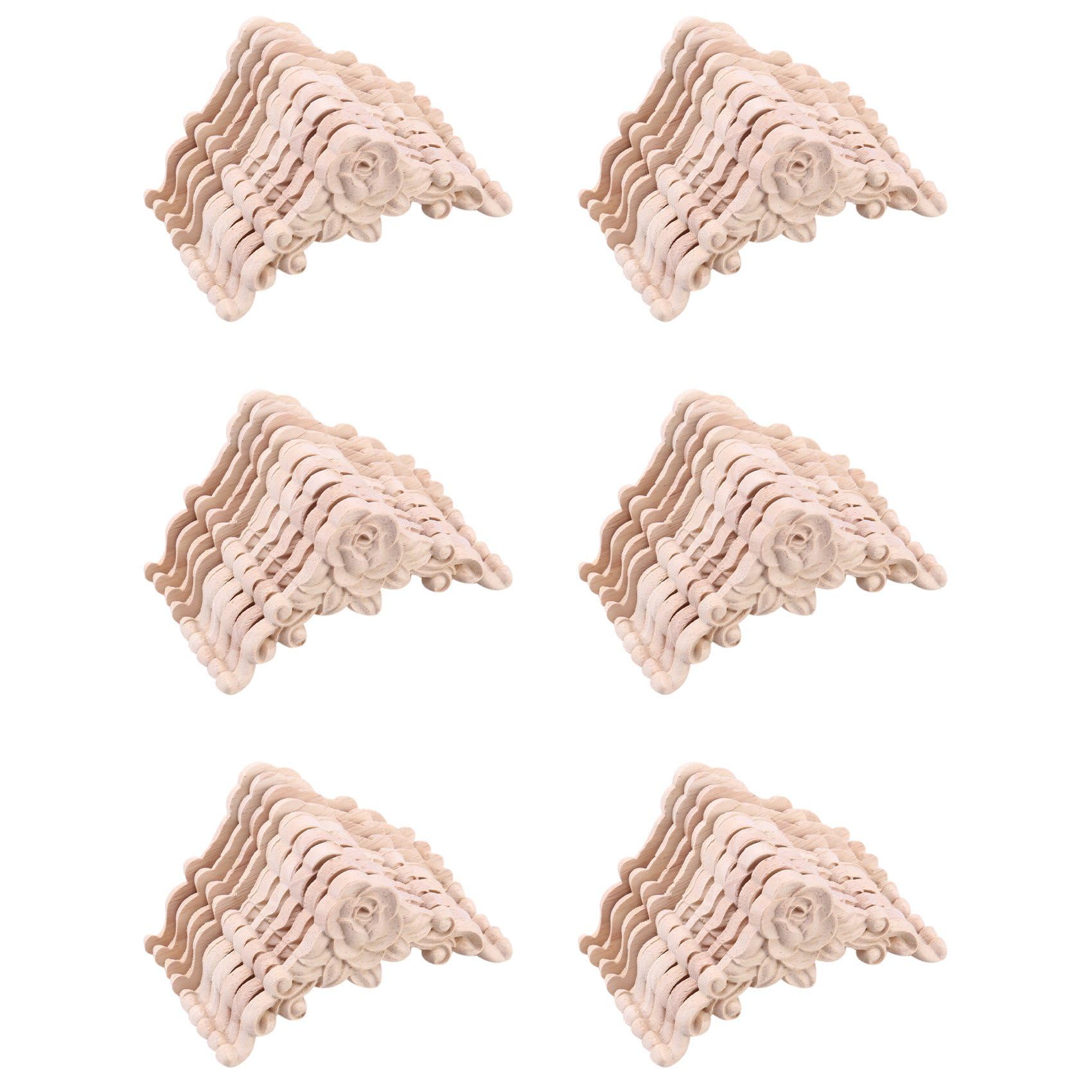 Decalcomanie Floreali In Legno - 10 Pezzi, Per Decorare Casa - Foto 2