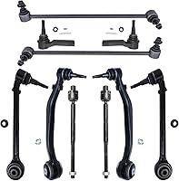 Vista 669 de Detroit Axle - Kit de suspensión frontal de 10 piezas para Dodge Avenger 2008-2014, Chrysler Sebring 2007-2010, 2 brazos de control inferiores, 2