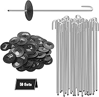 Vista 1 de Sujetador de protección de pájaros para panel solar, 50 juegos de clips de protección para sujetar malla de alambre a paneles solares, cierre