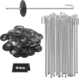 Solar Panel Bird Guard Fastener, 50 Sets Critter Guard Clips for Attaching Wire Mesh to Solar Panels, Stainless Steel Fastener