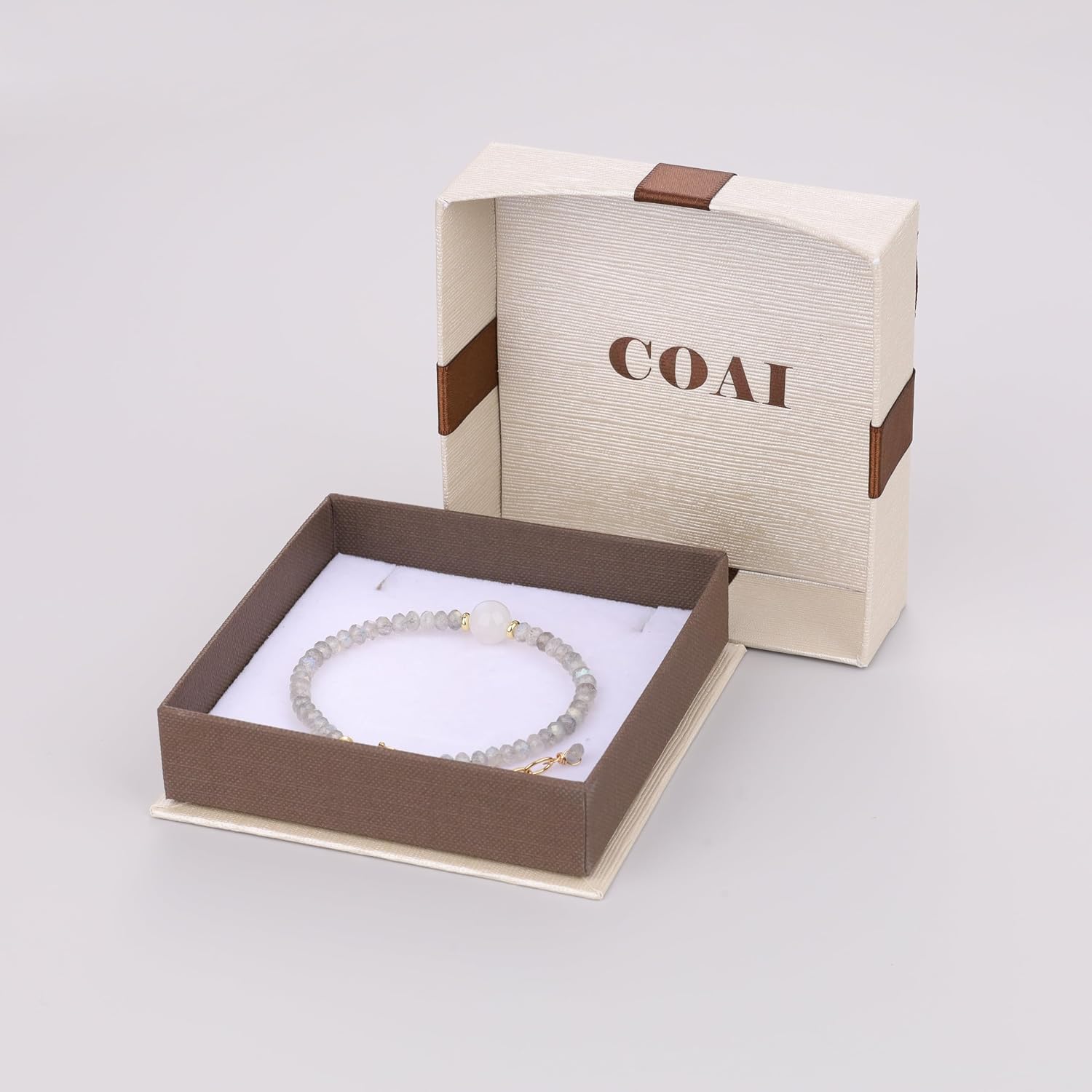 COAI Women's Beaded Bracelet Healing Crystal Bracelet for Women