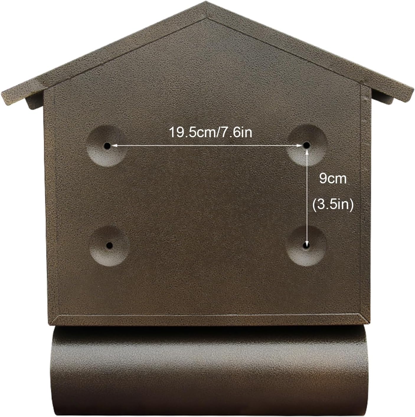 Mailboxes for Outside, Retro Mailbox, Galvanized Rust-Proof Metal Post Box Drop, Weather Resistant, Wall Mount Mailbox, Large Capacity Mailbox for House(Red)