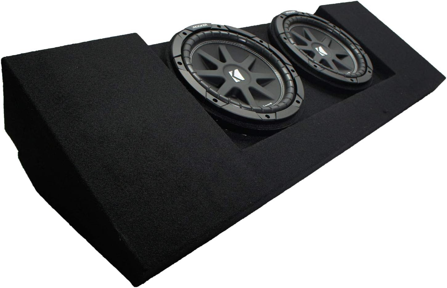 American Sound Connection Compatible with 2015-2025 GMC Canyon Crew Cab Truck Dual 10" Kicker 43C104 Sub Box Enclosure New
