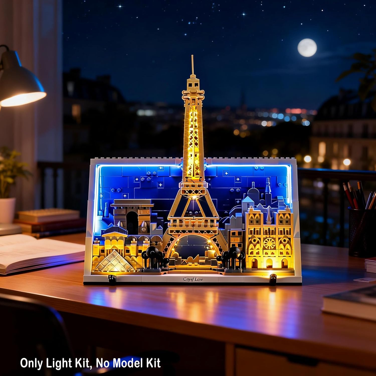 Vaodest LED Light for Lego Paris City of Love 21064 Set,Design and Configuration Compatible with Lego 21064 Set(LED Light Only, Not Building Block Kit)