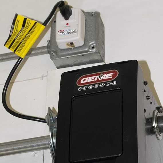 Garage Door Opener Surge Protector | Protects Garage Door Opener Electronics from Power Surges, Single Outlet Design, Genie Universal Series, UL Listed