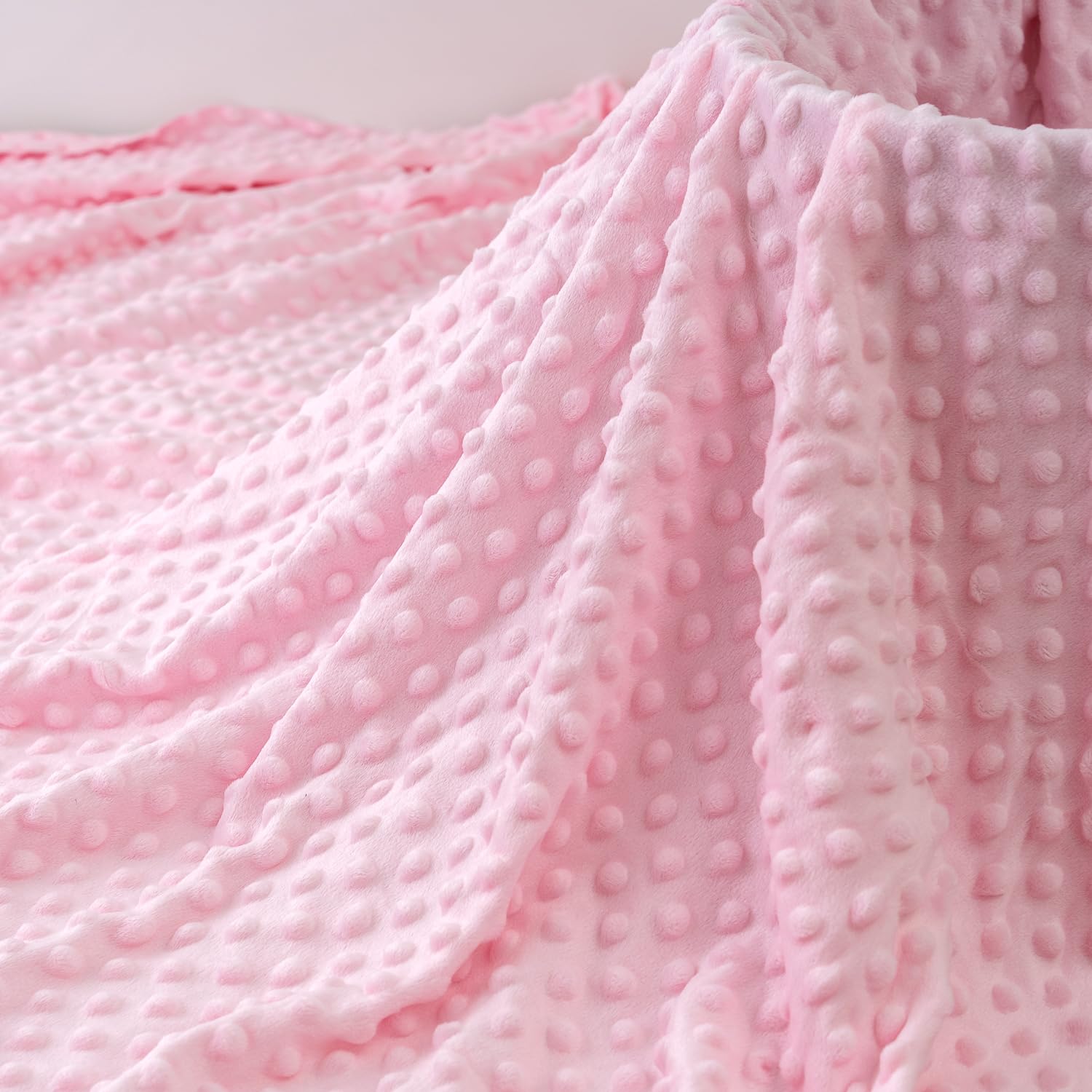 CNSUPMK Minky Dot Fabric by the Yard