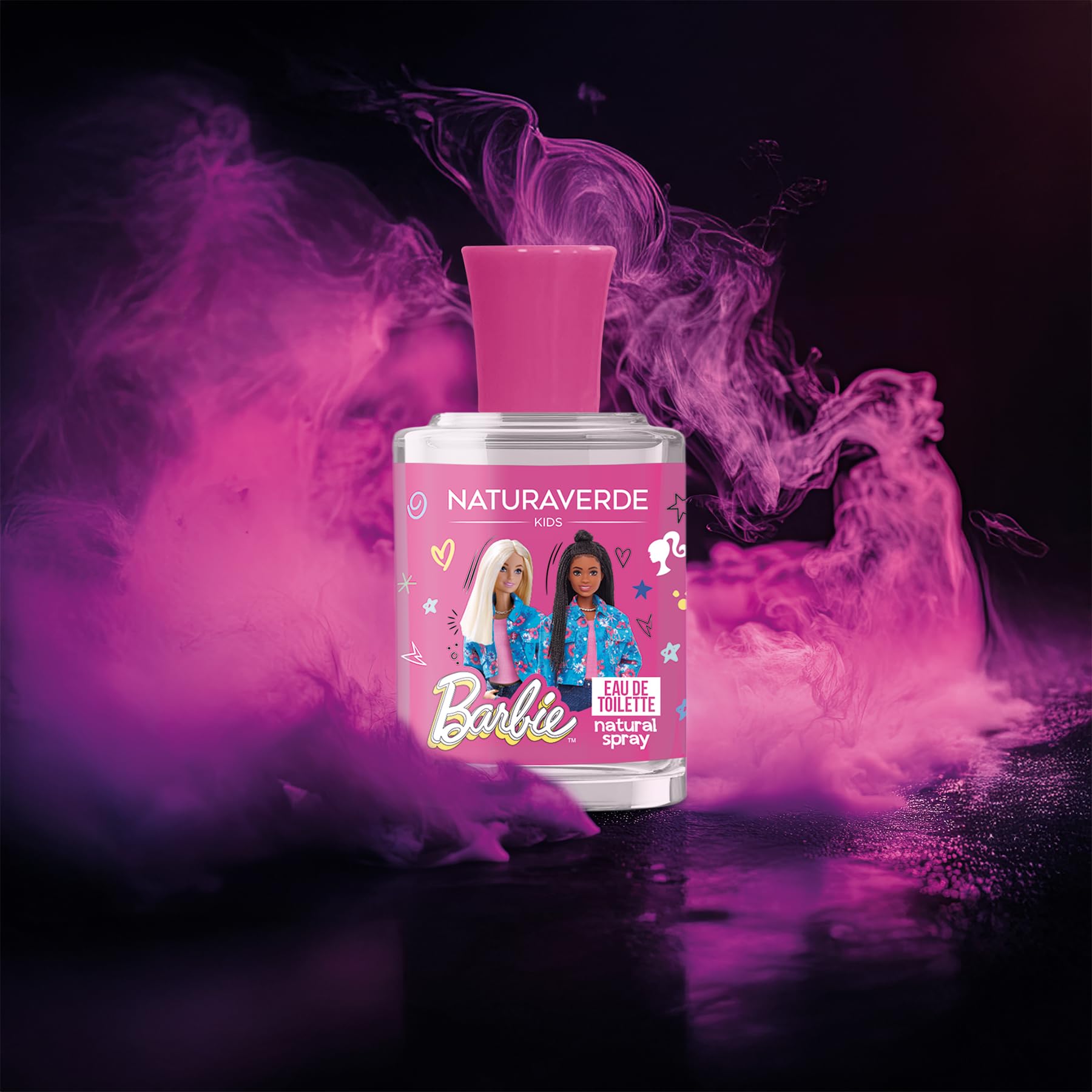 NATURAVERDE Kids -Barbie Eau De Toilette 30ml Fragranza per Bambine, Dolce e Delicata, Ispirata al Mondo di Barbie