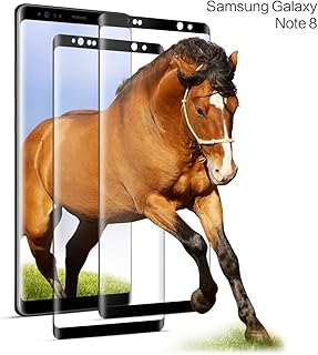 DOSNTO Samsung Galaxy Note 8 Cristal Templado Case-Friendly Protector de Pantalla de Vidrio Transparente 2 Pack 3D Cobertura Completa Protector Film Glass Tempered para Samsung Galaxy Note 8 (6,3