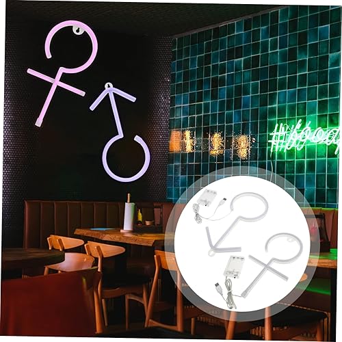Miniatura 4 de Letrero de neón LED para decoración de pared, para fiesta, dormitorio, luces de neón, fácil de colocar, mesita de noche para decoración de ambiente